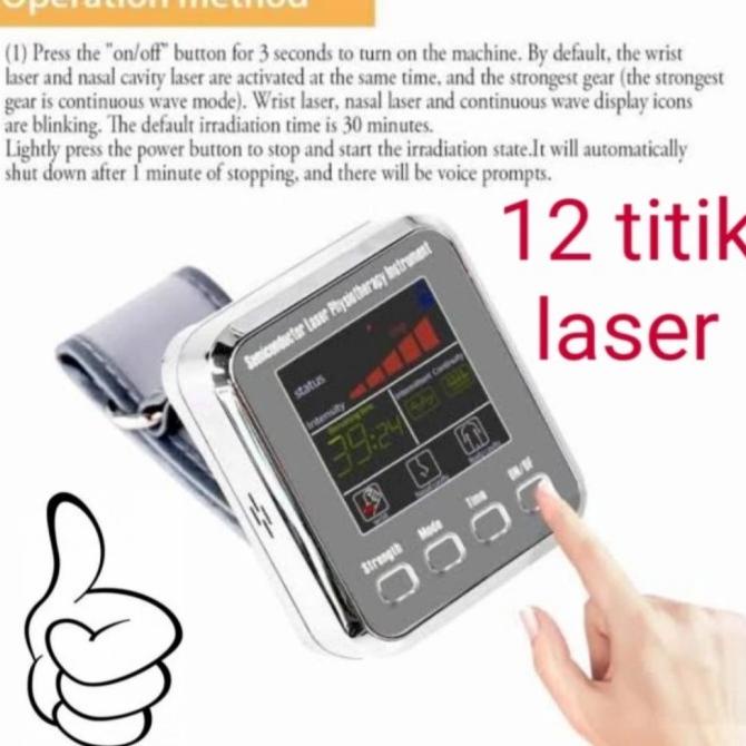 terapi jam laser tangan dr 7 titik penyakit diabetes stroke hipertensi