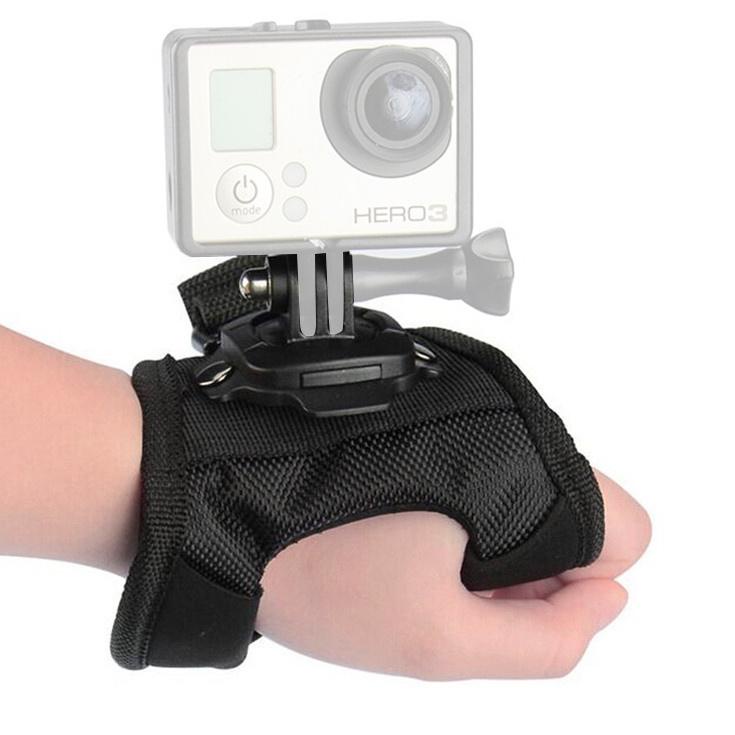 Model Terkeren Action Cam 360 Glove Hand Strap for GOPRO HERO / XIAOMI YI / BRICA B-PRO / DJI OSMO Camera