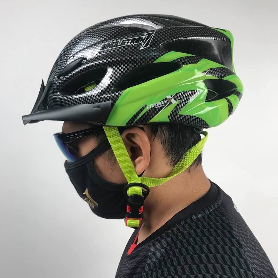 HELM SEPEDA SINGLETREK CARBONX PLAIN COLOR MTB ROADBIKE SELI LIPAT