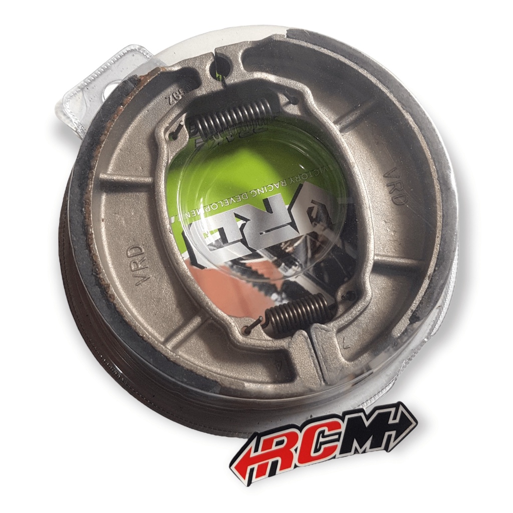 KAMPAS KANVAS REM TEROMOL TROMOL SHOE SET BRAKE BREAK BLK BLKG BELAKANG SDH SAMA PER PIR VER HONDA VARIO BEAT SCOOPY SPACY GENIO MEGAPRO NEW PRIMUS VERZA ORI ORIGINAL VRD ASLI