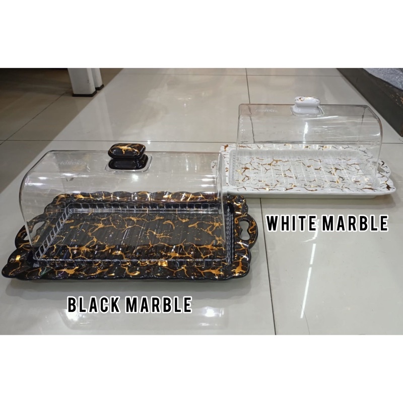 Tempat Kue / Wadah Roti Tawar Marble