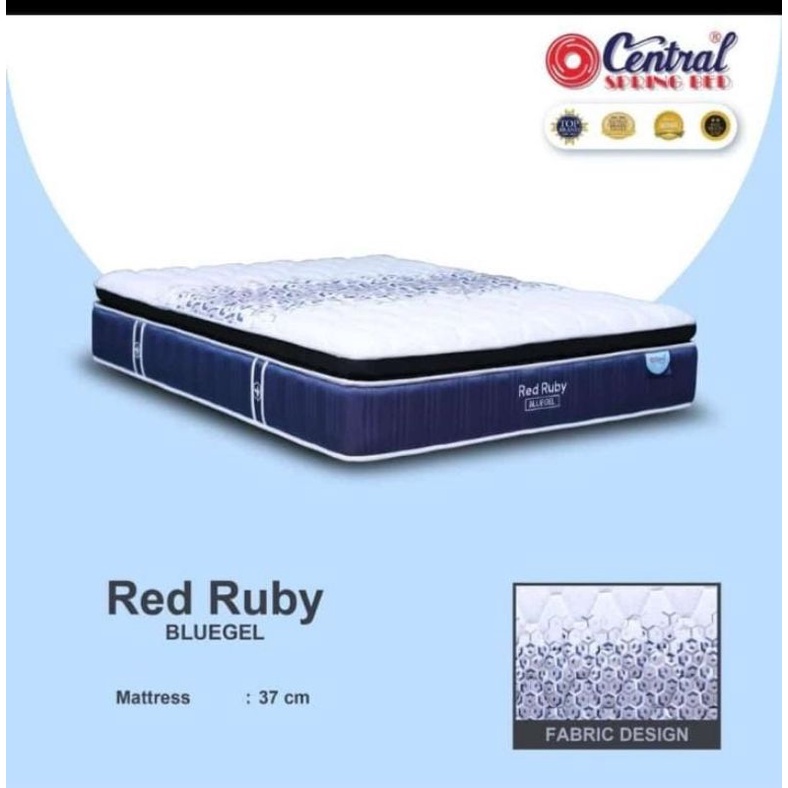 Set Central Red Ruby kasur Spring bed premium 180 x 200