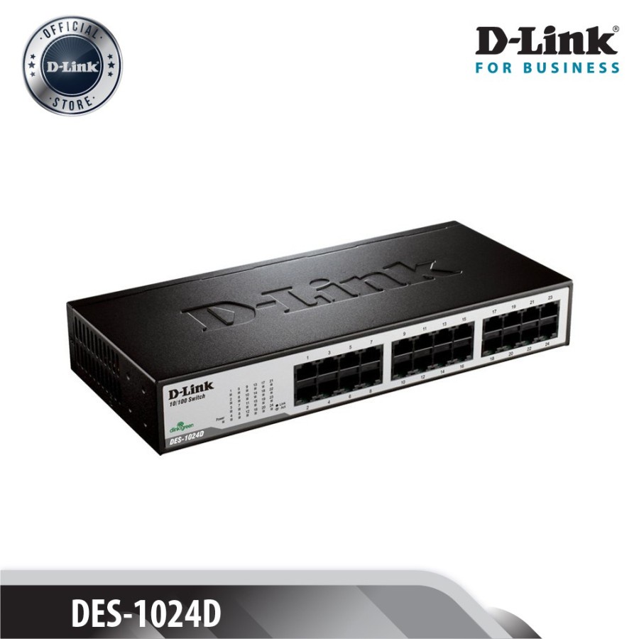 D-Link DES-1024D 24-port 10/100 Unmanaged Switch Besi Fast Ethernet