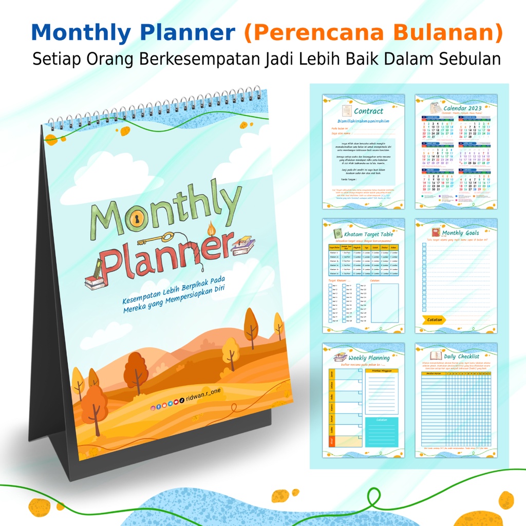 

Monthly Planner - Perencana Bulanan