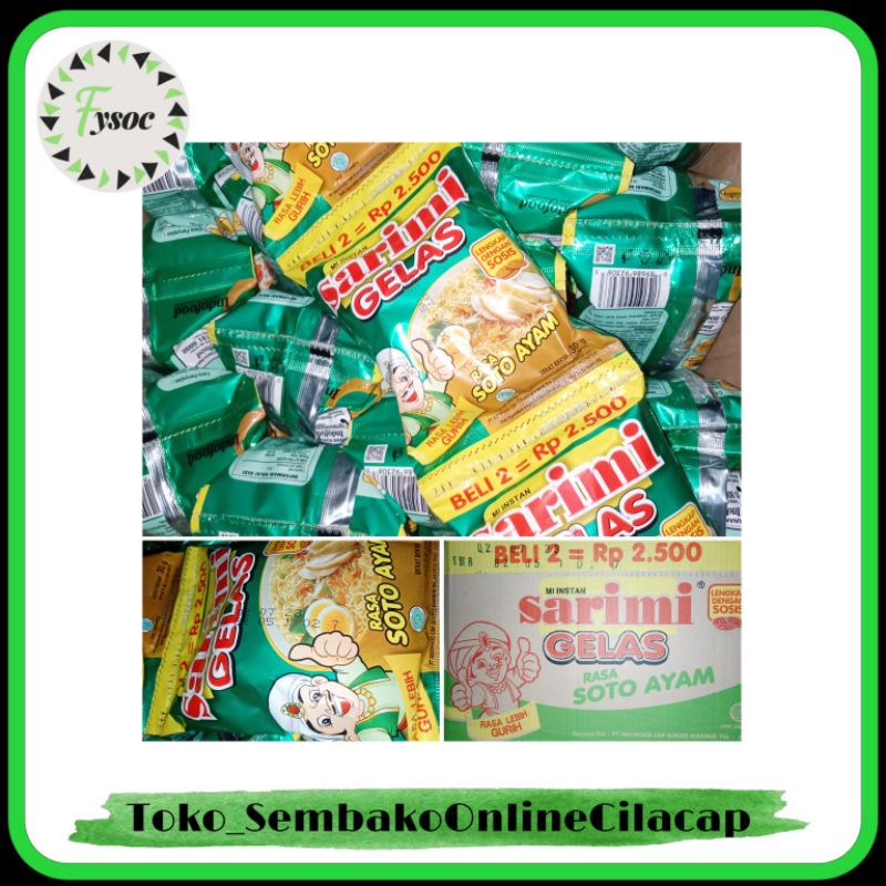 SARIMI GELAS KEMASAN BARU RP 2500/2 PCS