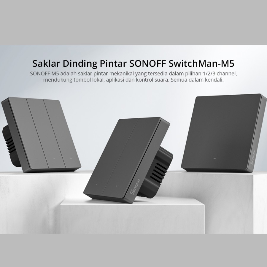 Sonoff Smart Wall Switch M53C80 saklar wireless smart home IOT