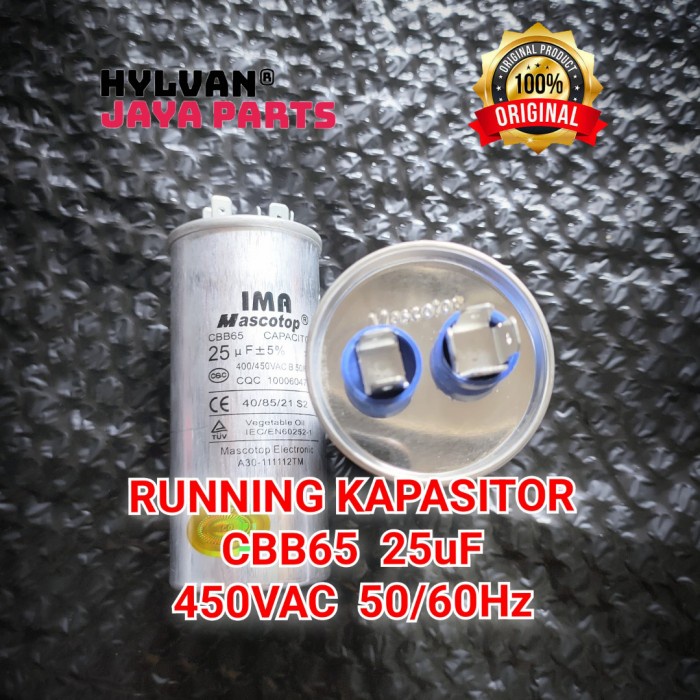 Kapasitor AC 3/4 - 1PK Changhong 25uf Original