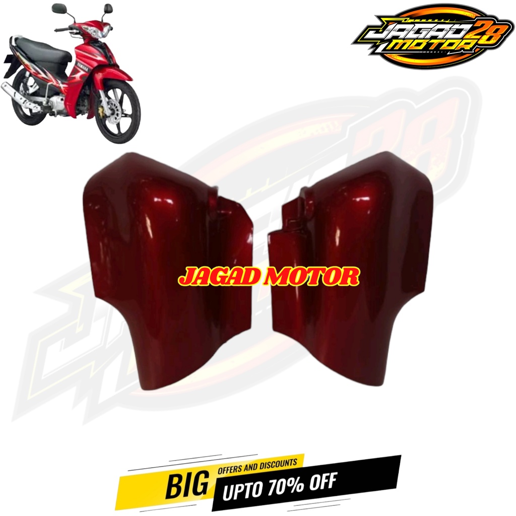 Cover Tutup Shock Depan Jupiter Z Burhan Warna Merah / Cover Fork Tutup Spakbor Depan Yamaha Jupiter Z Burhan Warna Merah / Tutup Shok Depan Jupiter Z New Burhan Merah