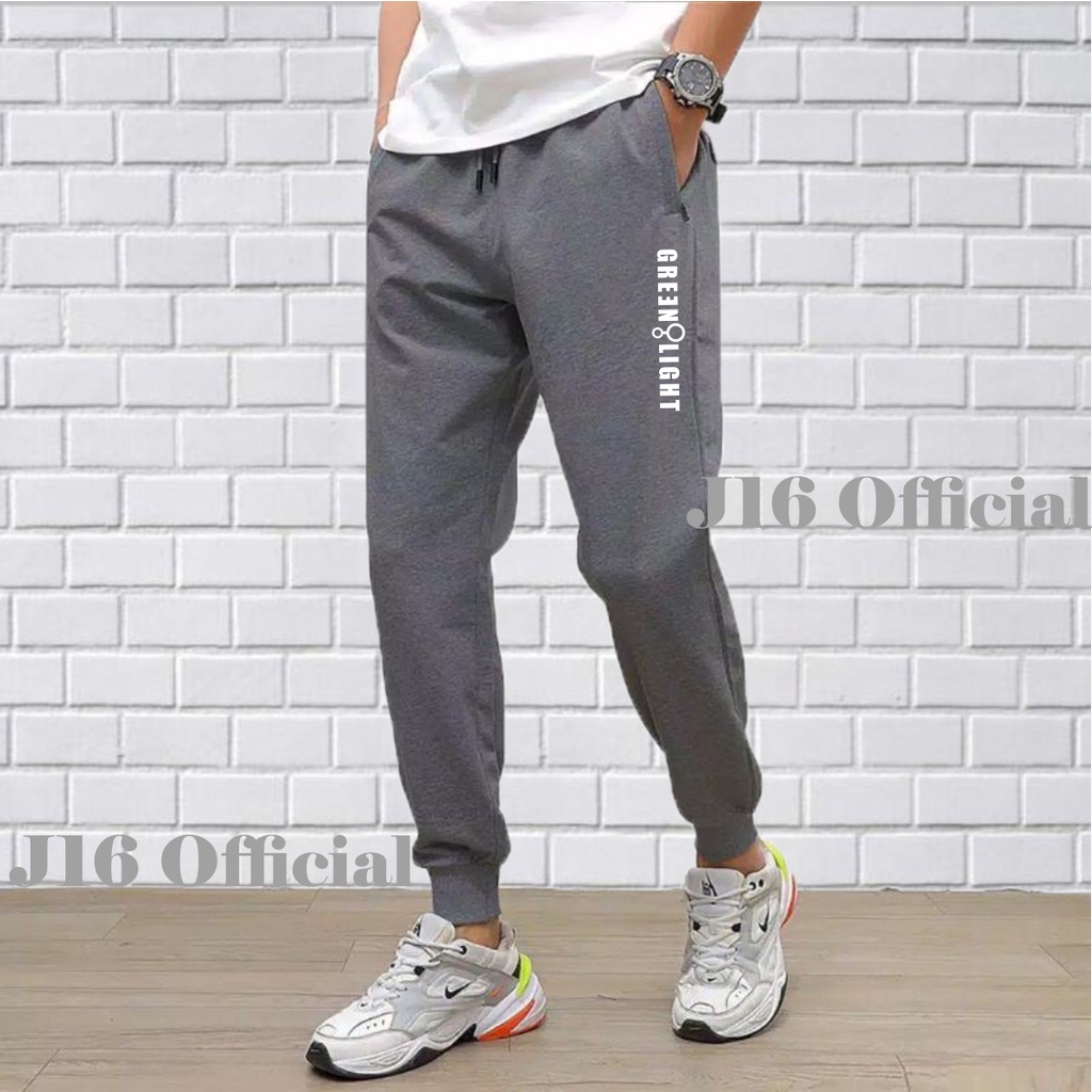 Celana Jogger PREMIUM GREENLIGHT Sweatpants Pria Wanita Training Panjang Olahraga Outdoor