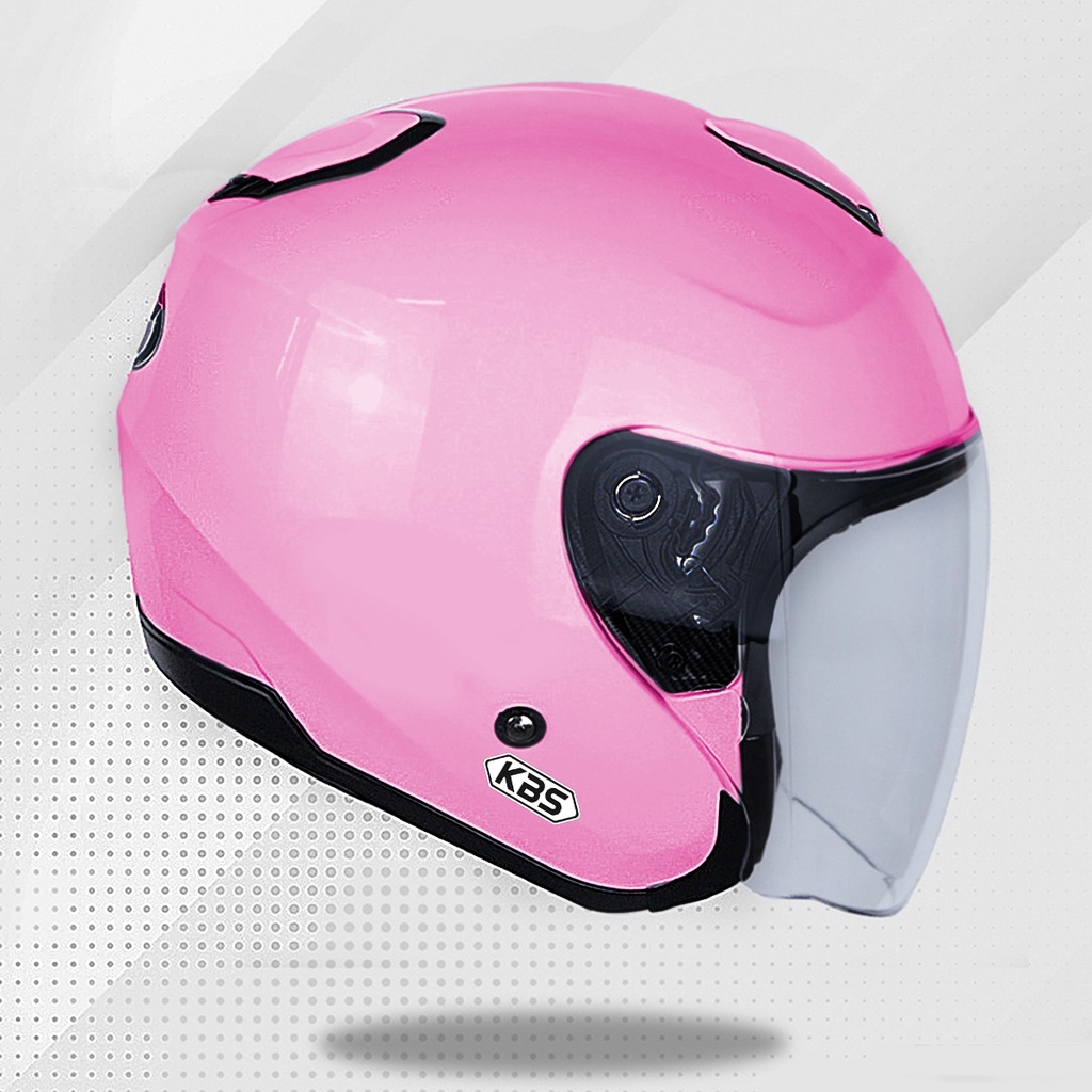 Helm KBS KYOTO Pink Sweet Milky / Half Face SNI PREMIUM Untuk Pria Dan Wanita Dewasa COD