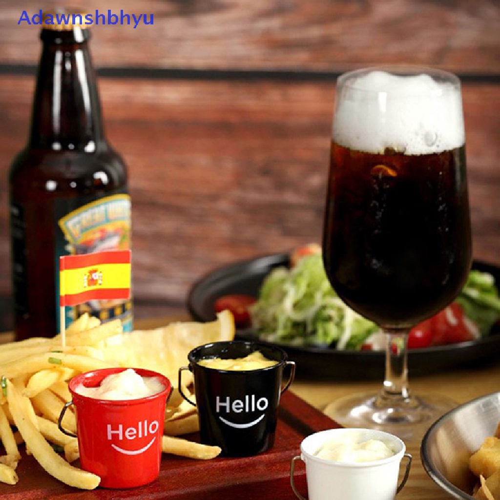 Adhyu Mini Hello Bucket American Sauce Bowl Western Steak Sauce DishTomato Sauce Cup ID