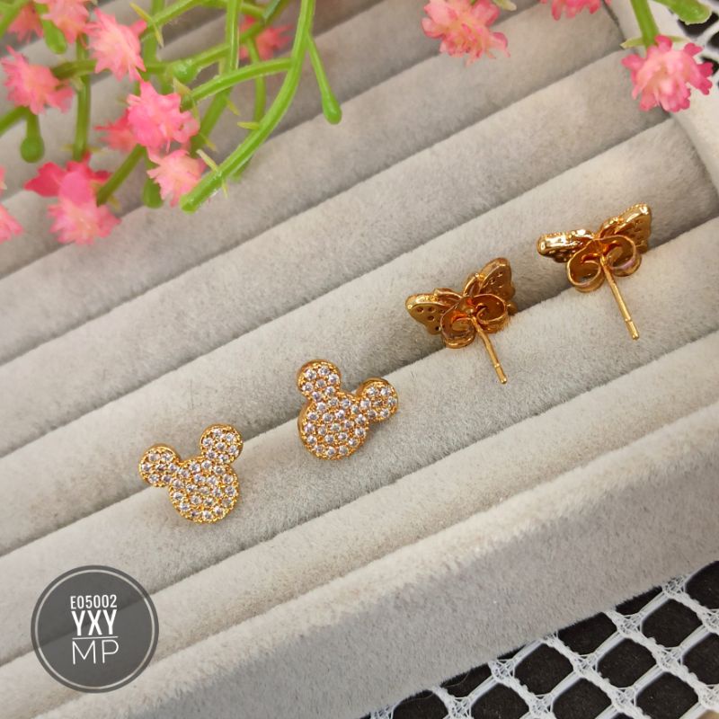 Anting tusuk yaxiya gold E05002