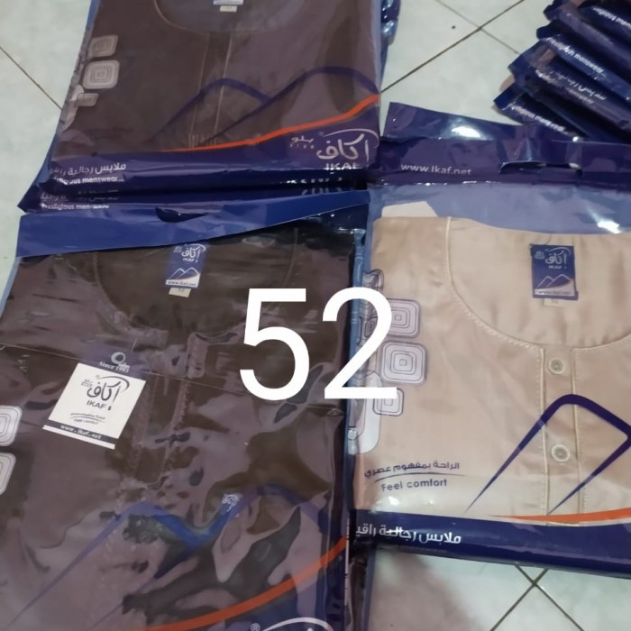 {FamilyStore} Jubah Gamis Pria Saudi IKAF Ori Import - 52 dewasa warna chat admi Berkualitas
