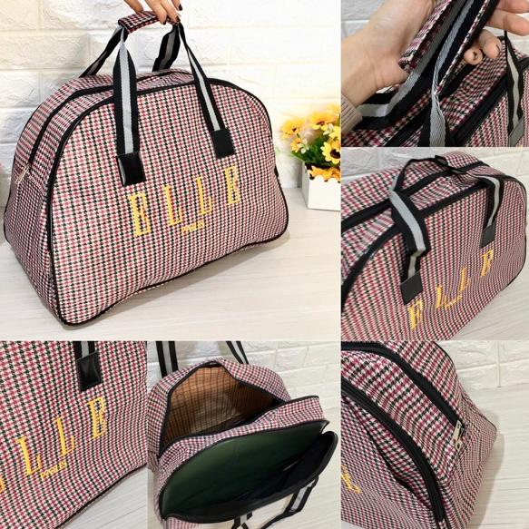 ➦✫✢ best seller tas wanita pria TRAVEL BAG ELLE import batam tas koper traveling tas gym Terlaris