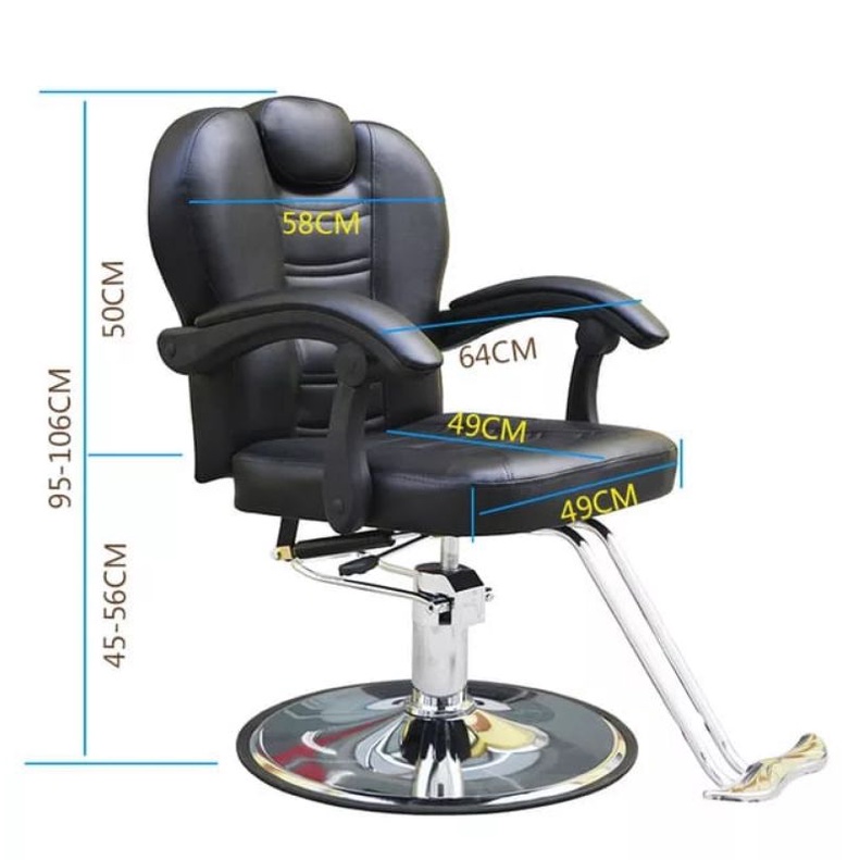 KURSI HIDROLIK HD65 KURSI BARBERSHOP CHAIR MAN FREE ONGKIR JABOTABEK KURSI PANGKAS RAMBUT SALON