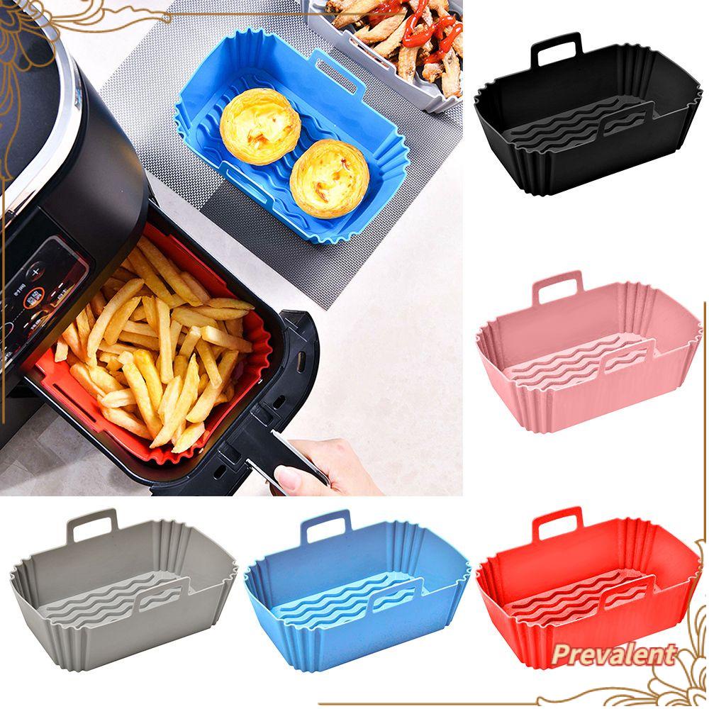 Preva Persegi Panjang Silicone Pot Grill Pot Tray Masak Reusable Pizza Plate Baking Basket