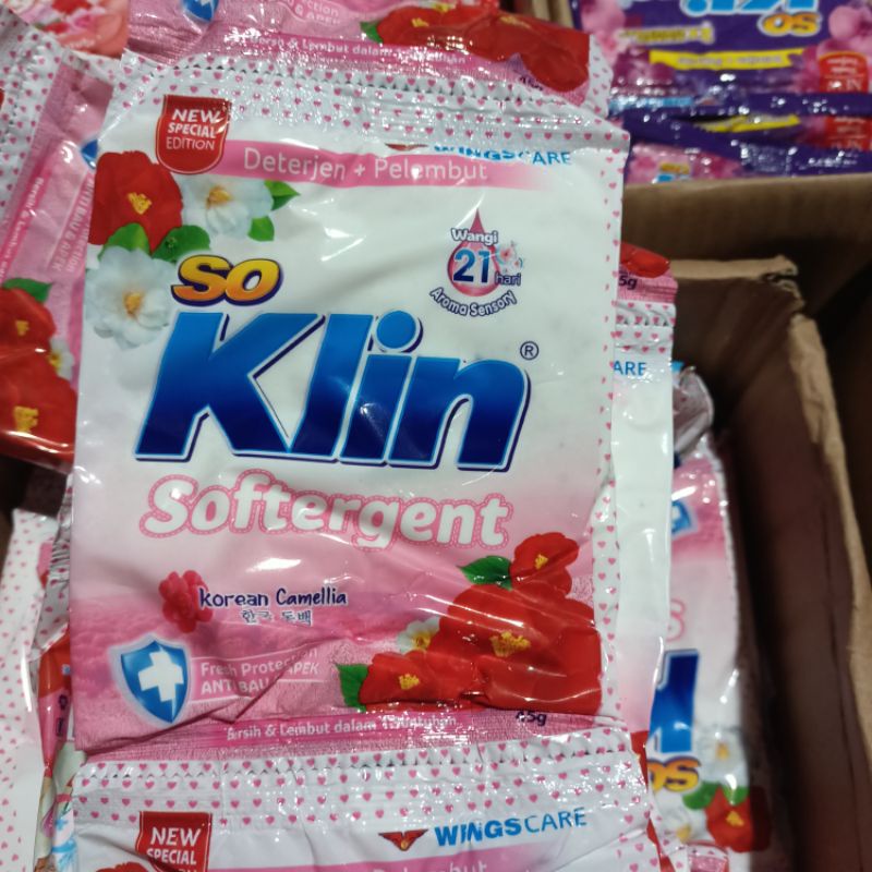 SO KLIN / SOKLIN SOFTERGENT RENCENG SACHET 50gr x 6pcs