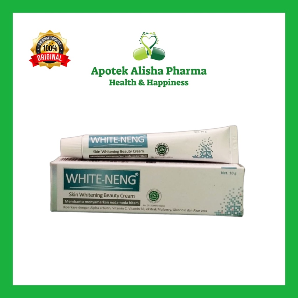 WhiteNeng Skin Whitening Beauty Cream 10gr-White-Neng Krim Wajah/Noda Hitam