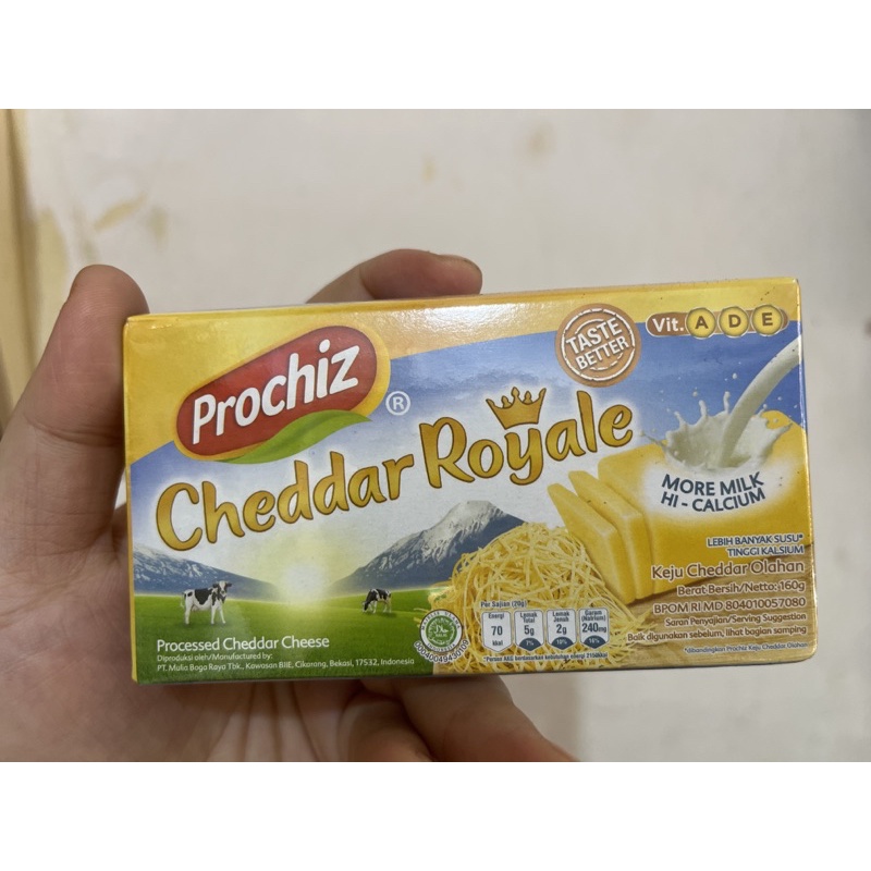 

Keju batang Prochiz Cheddar Royale 160gr