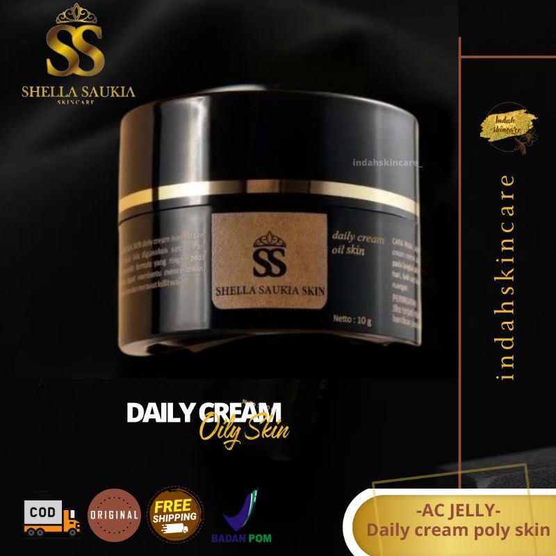 SSskin skincare AC Jelly totol jerawat jelly ajaib daily cream for oily skin by Shellasaukia origina