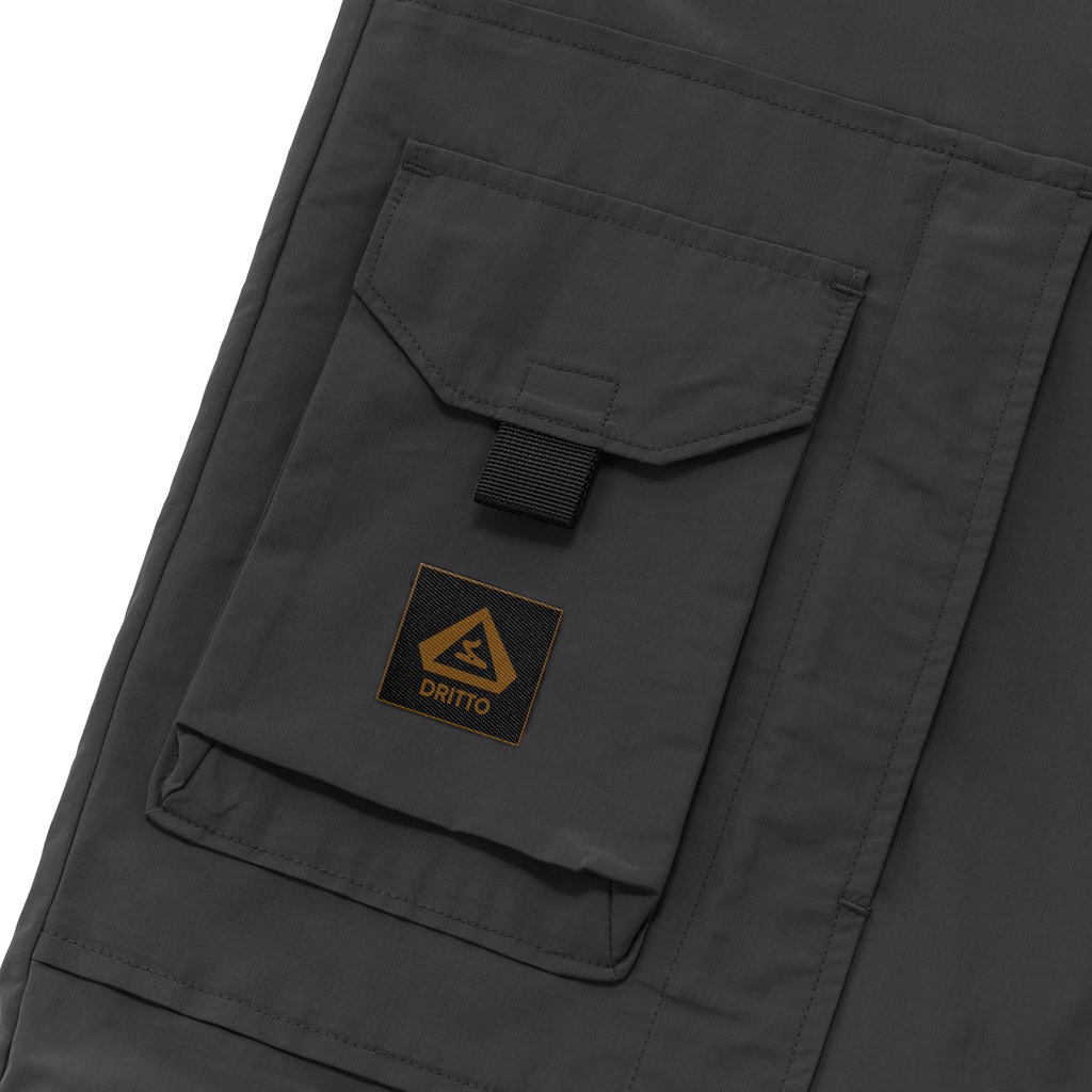 Dritto Cargo Pants - Celana Cargo Reguler Fit &quot;Bukvalno&quot; - Hitam