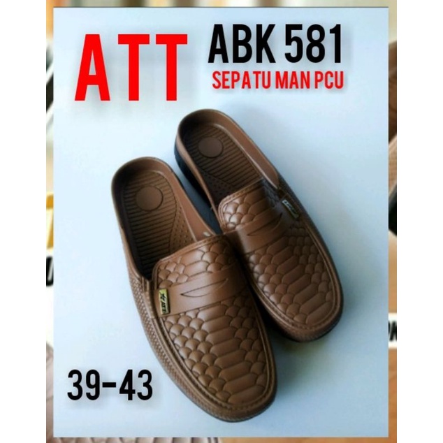 ATT ARTIKEL ABK 581 - ATT ARTIKEL ABK 553 / sandal sepatu karet pcu pria/sepatu sandal  karet pria