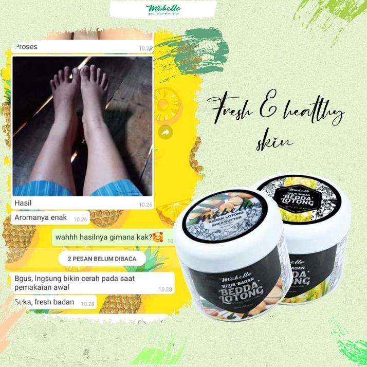 Lulur Bedda Lotong Mabelloindonesia ORI BPOM (Lulur Penghilang Daki Badan Alami) Lulur Pemutih Badan