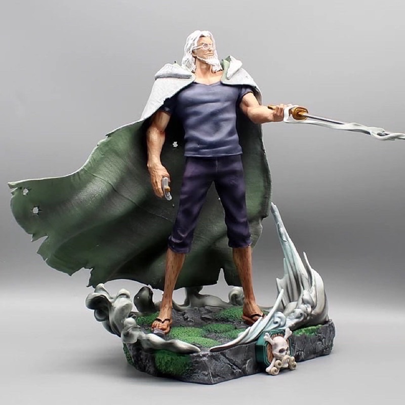 Action Figure One Piece Silvers Rayleigh Statue Resin