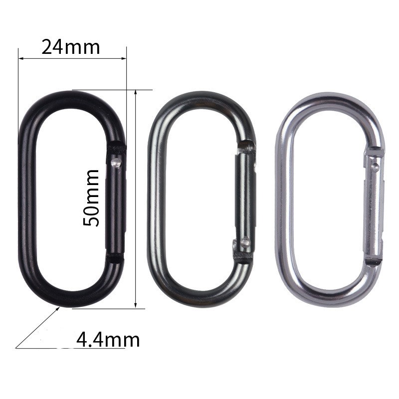 Hot Sale/1PC Multifungsi Oval Spring O Ring Bag Ransel Gesper Untuk Botol Air Konektif Gantungan Kunci Liontin Dibuka Paduan Aluminium Carabiner Aksesoris Olahraga Luar Ruangan