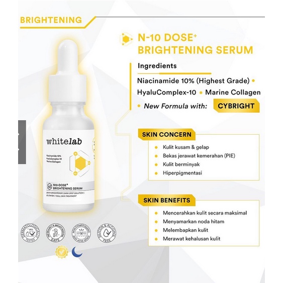 whitelab intense brightening serum 20ml/ N10-DOSE+ BRIGHTENING SERUM