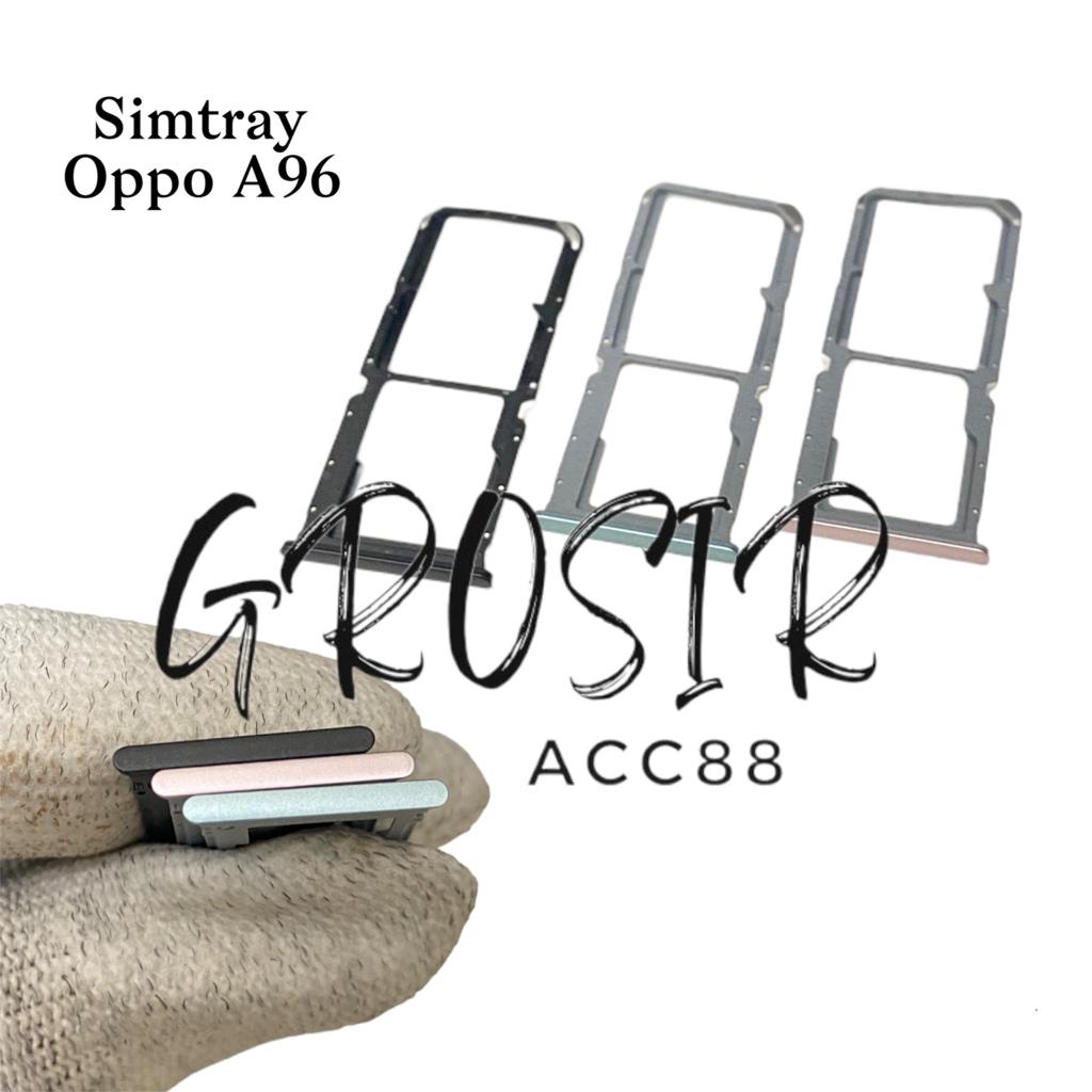 Simtray Simlock Slot Sim Dudukan Tempat Kartu Simcard Oppo A96 Original