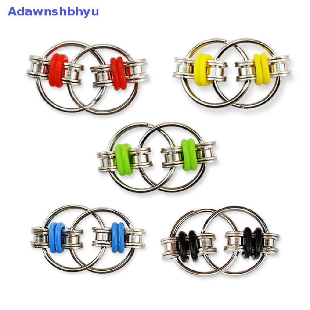 Adhyu Kunci Ring Hand Spinner Fidget Toy Untuk Autism Spinner Mengurangi Stress 5.5 * 2.8cm ID