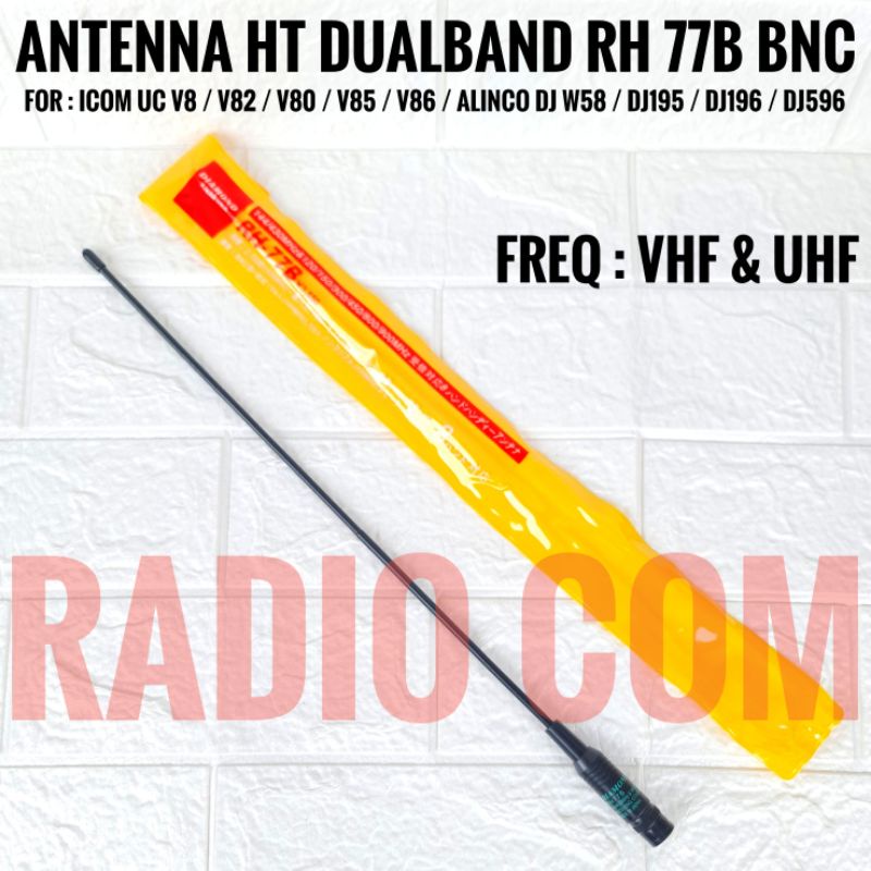 ANTENA DUALBAND HT ICOM V80 ICOM V8 V86 V85 ALINCO DJ196 ICOM T70 DUALBAND RH771 RH77B BNC FEMALE