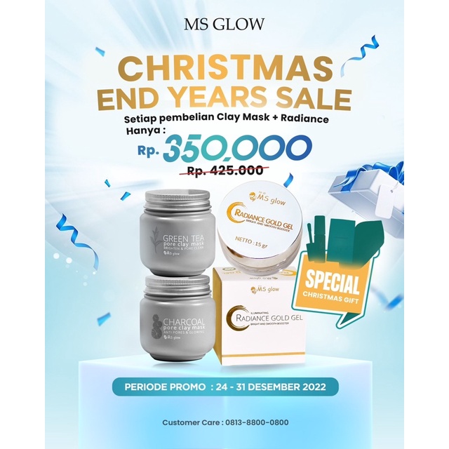 PROMO PAKET HEMAT RADIANCE + CLAYMASK MSGLOW