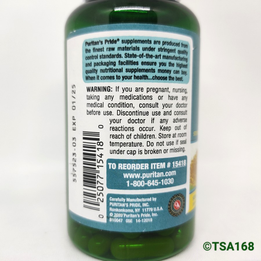Puritan Pride Turmeric Curcumin 500 mg 90 Cap 500mg Kunyit Antioxidant