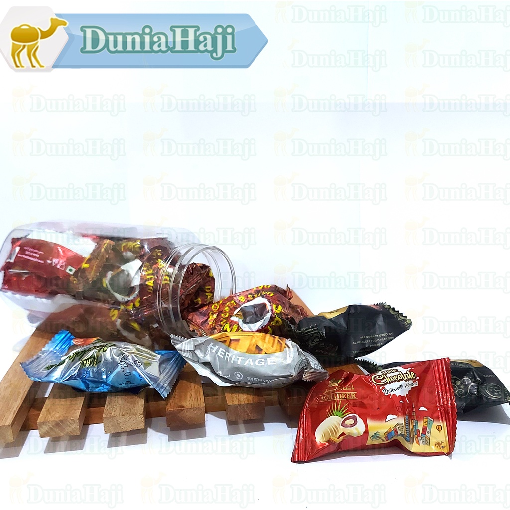

QH Coklat Isi Kurma 250gr Cokelat Lapis Kurma Asli Arab Oleh Oleh Haji dan Umroh
