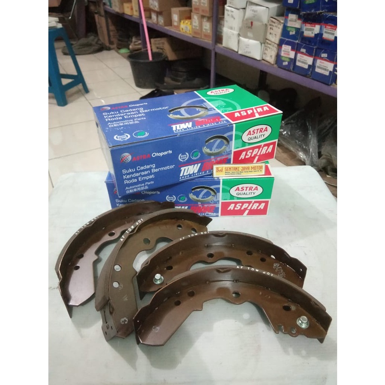 BRAKE SHOE/KAMPAS REM BELAKANG PANTHER (ASPIRA TDW) AFTDW15-2-11  (JANPRS)