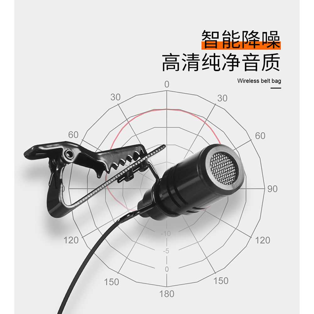 XTUGA UHF Wireless Lavalier Lapel Microphone System Podcast - AD-220