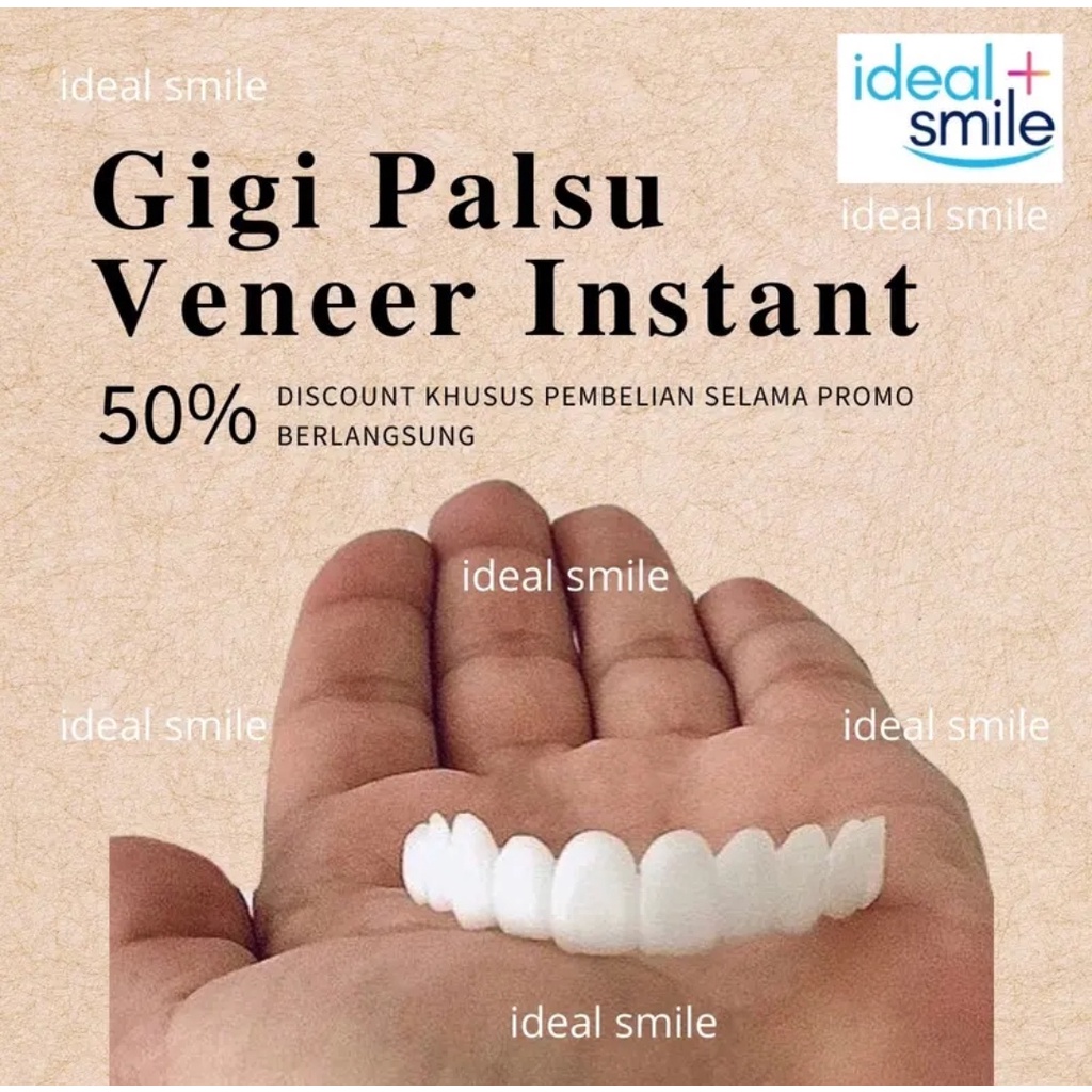 snap on smile 100% original autenthic perawatan kesehatan pemutih gigi palsu renggang  snap on smile