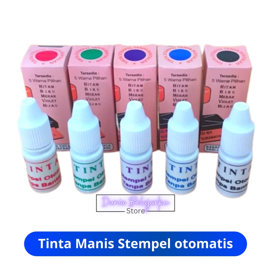 

Tinta Manis Stempel Otomatis Tanpa Bantalan Isi Ulang Stempel Flash