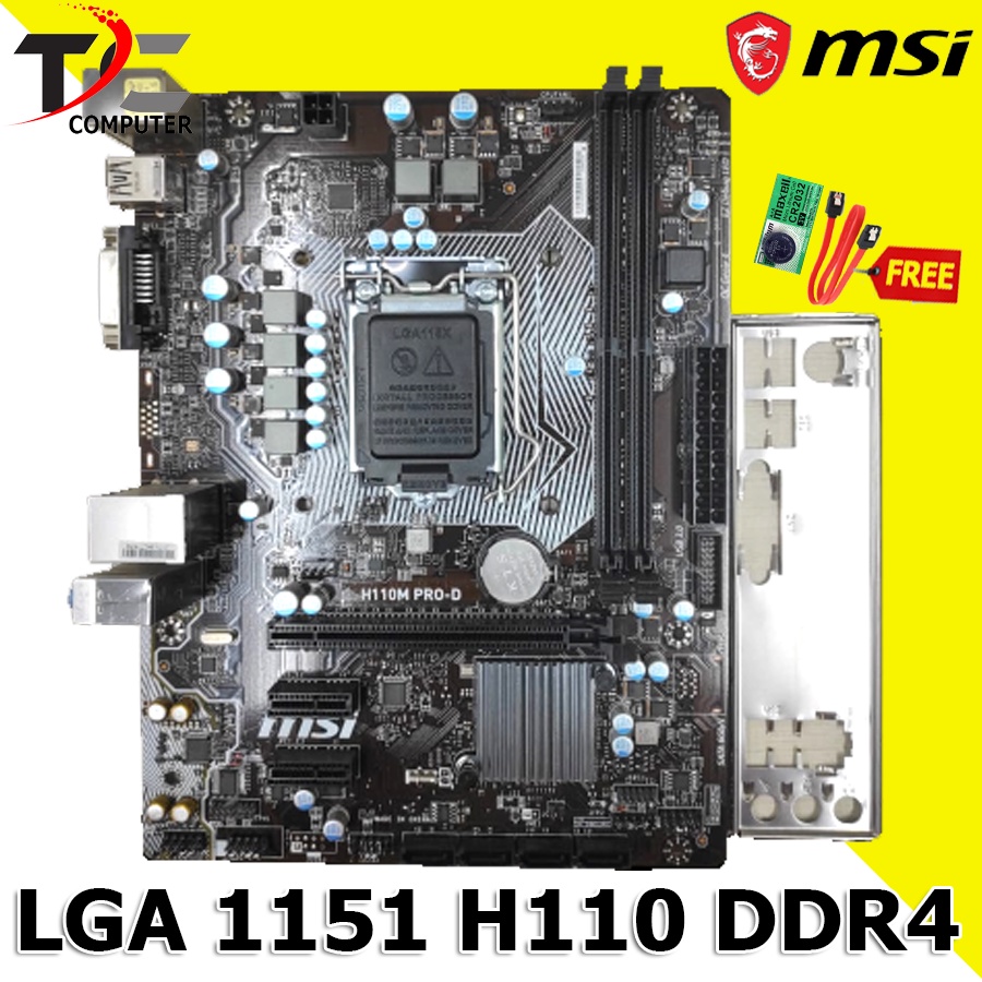 Mainboard H110M Socket 1151 DDR4 - msi pro D