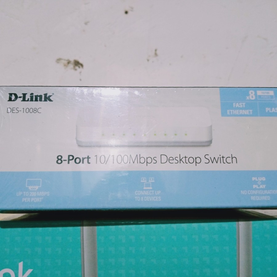 SWITCH HUB DLINK 8 PORT DES 1008C