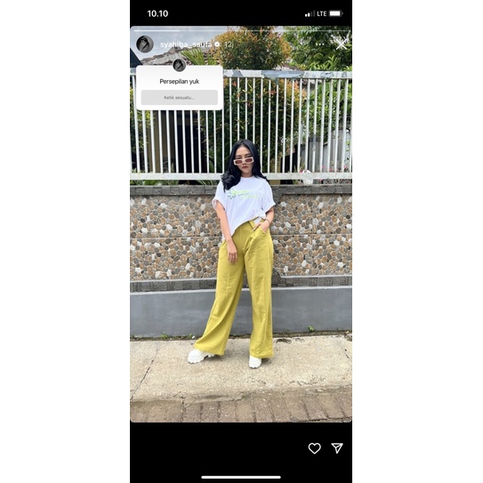 Buynouraa celana kulot linen premium import