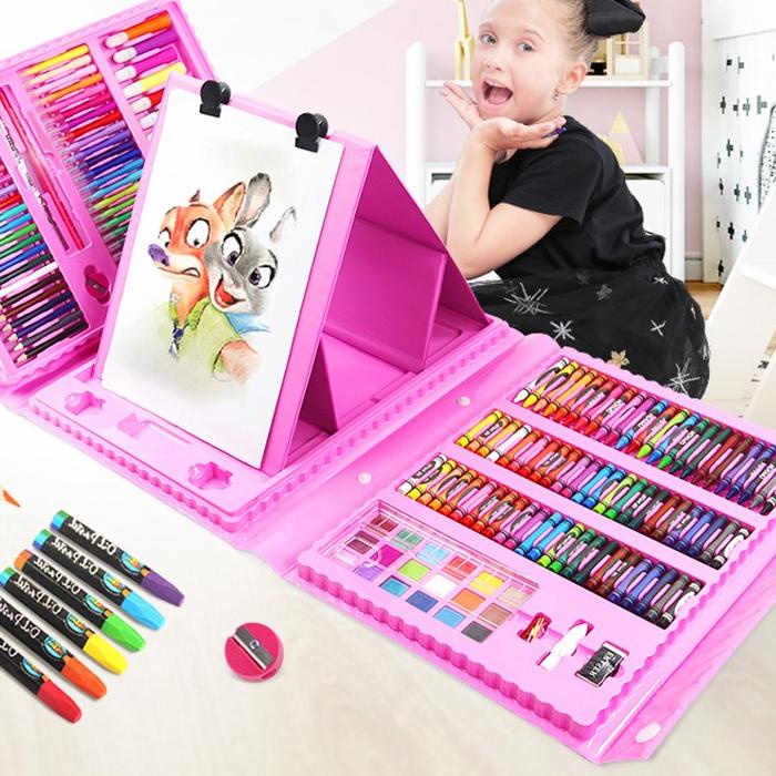 

JU7✱ 【uClub】Oil Pastel Crayon 150/208 Macam Warna Set Koper 150/208 in 1 Cocok Untuk - CP4/CP5 Pasti Laris