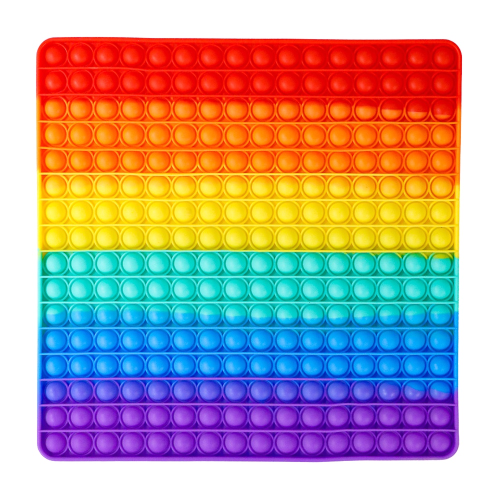 Mainan Edukasi Anak Meletus Gelembung Pop It Bubble Fidget 30x30cm