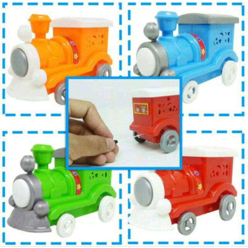 Mainan kereta tarik/ mainan kereta api/ mainan kereta murah