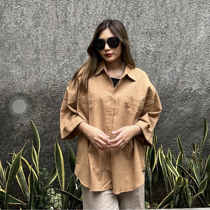 MIO OVERSIZE LINEN SHIRT