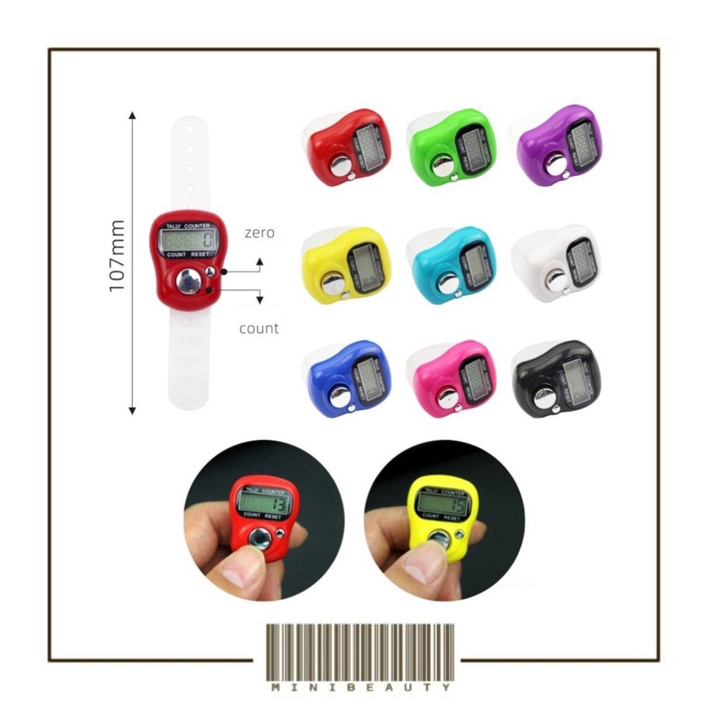 tasbih digital mini alat hitung elektronik finger tally counter mini jari penghitung