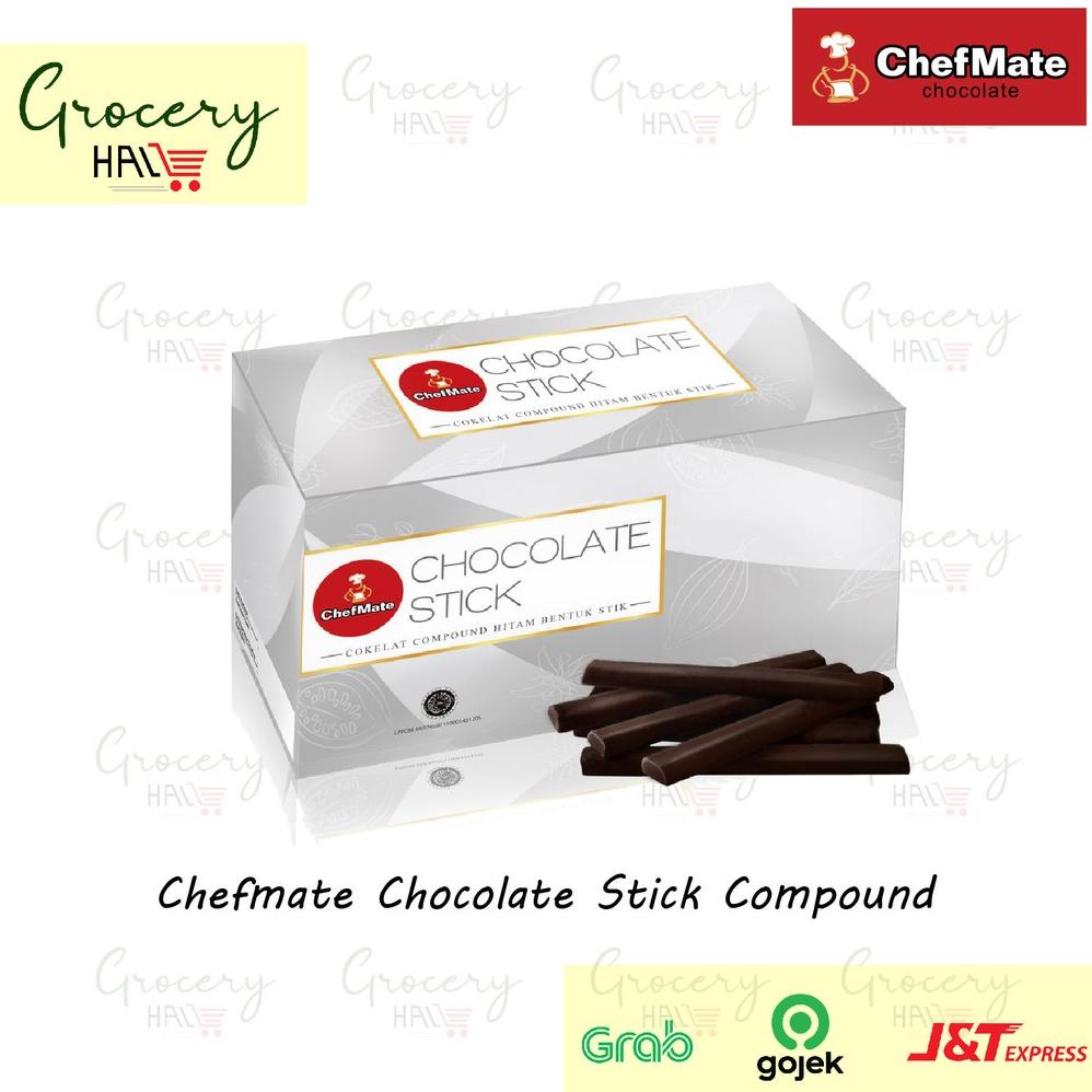 

[BAYAR DITEMPAT] CHEFMATE STICK CHOCOLATE COMPOUND 1 KG ( BAKESTABLE )