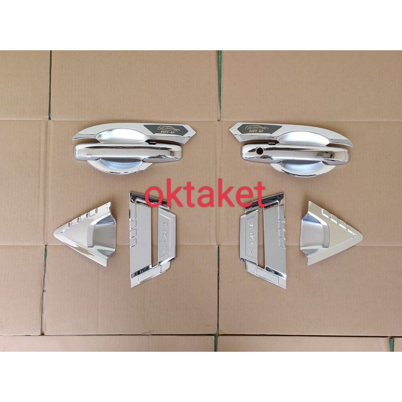 paket outer handle depan belakang Honda HRV 2022 2023 Hitam Chrome Carbon